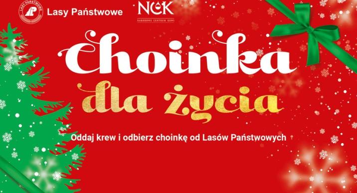 Fotografia&#x20;przedstawia&#x20;plakat&#x20;akcji&#x20;&#x22;Choinka&#x20;dla&#x20;życia&#x22;